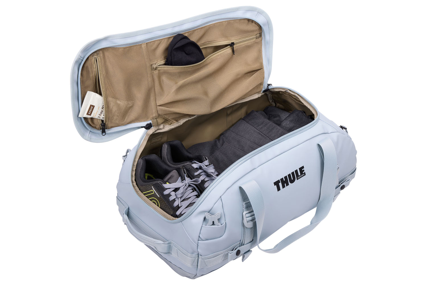 Thule Chasm 40L Durable Recycled Convertible Duffel Bag Soft Blue