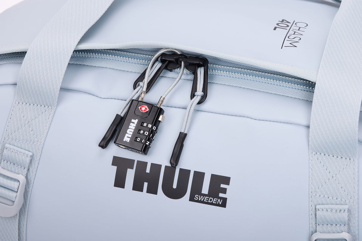 Thule Chasm 40L Durable Recycled Convertible Duffel Bag Soft Blue