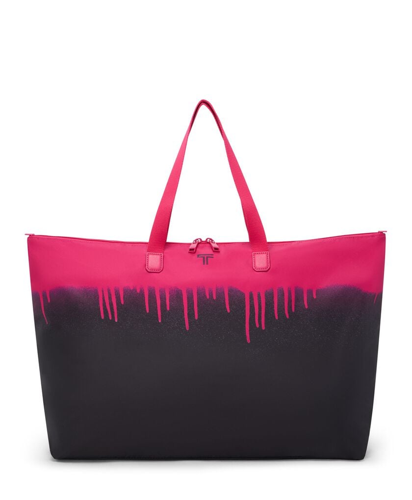 Voyageur Just In Case Tote in Fuchsia Spray Paint