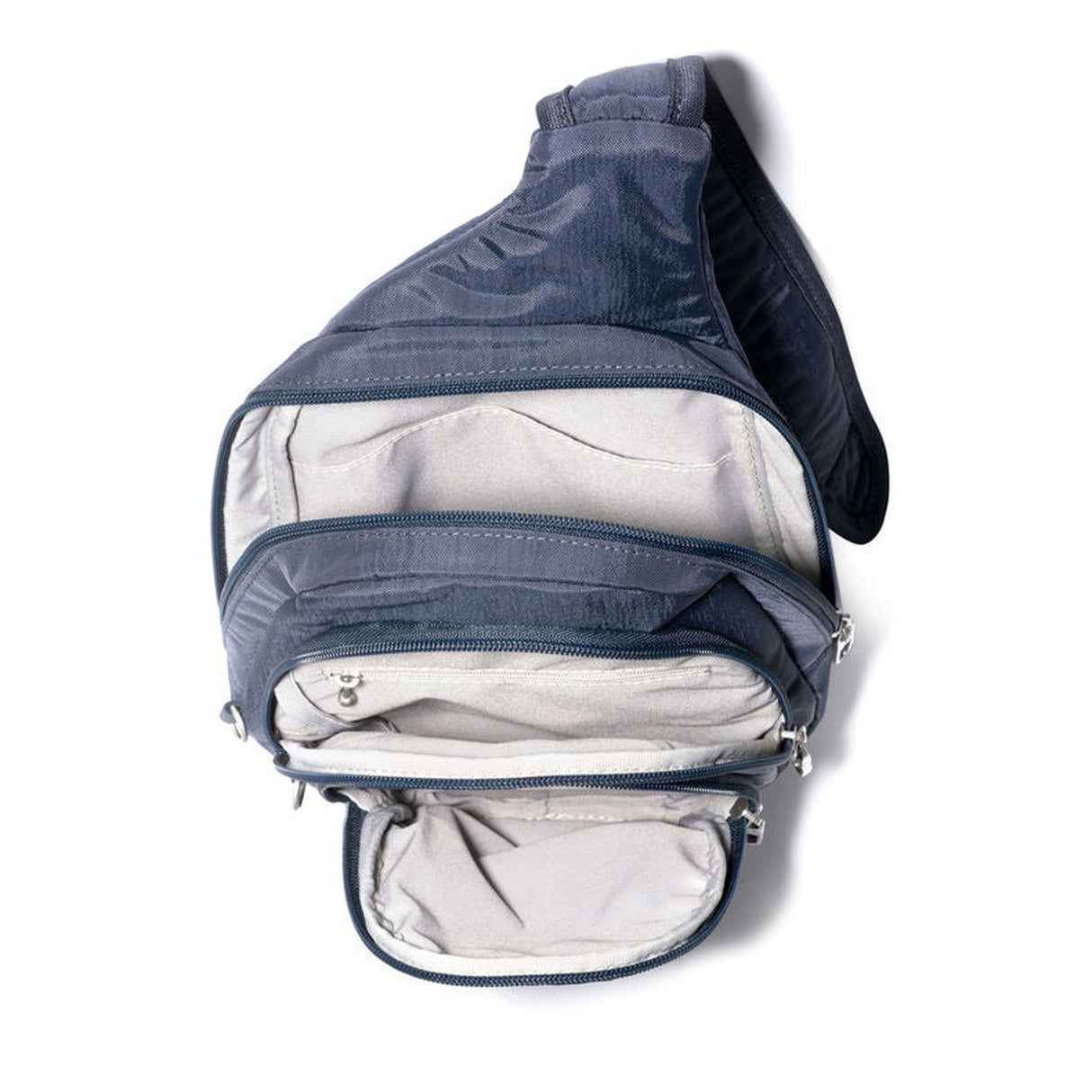 Baggallini Securtex Anti-Theft Triple Zip Sling