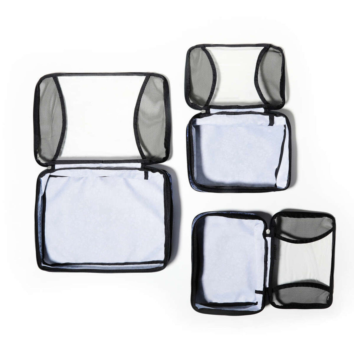 Baggallini Travel 2 Medium & 1 Large Compression Packing Cube Set