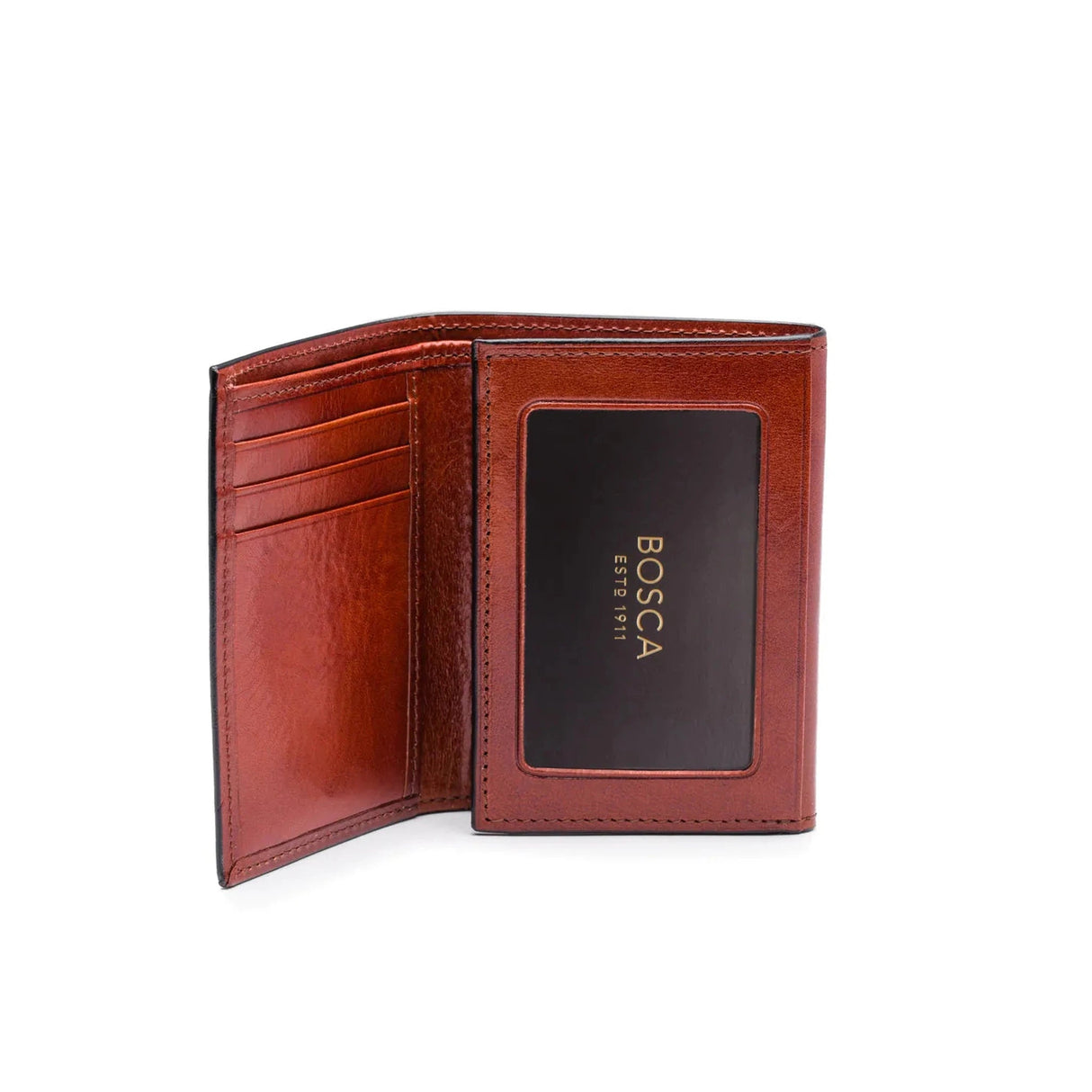 Bosca Old Leather Double ID Trifold Wallet