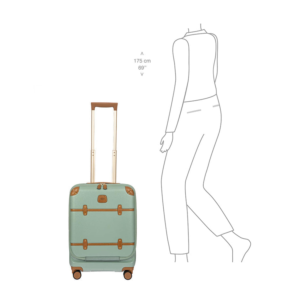 Brics Bellagio 3.0 21" Spinner Trunk with Pocket