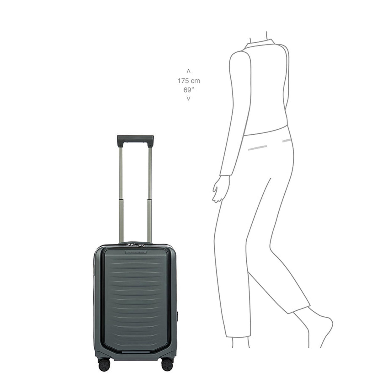 Brics Porsche Design Roadster Hardside 21" Expandable Carry-On Spinner with Pocket