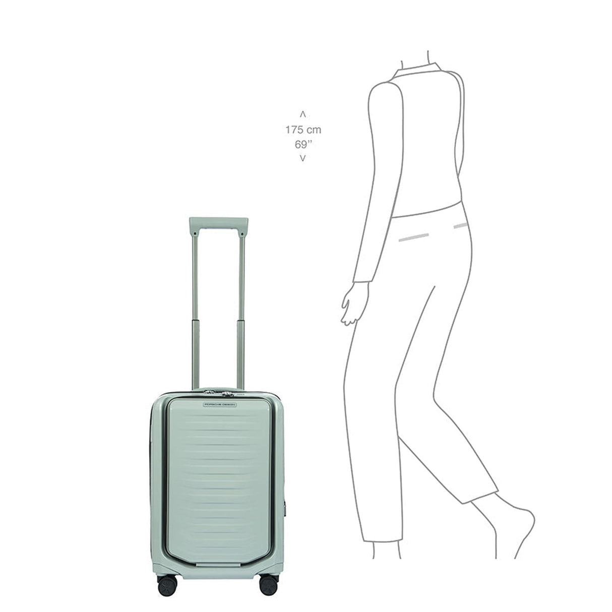 Brics Porsche Design Roadster Hardside 21" Expandable Carry-On Spinner with Pocket