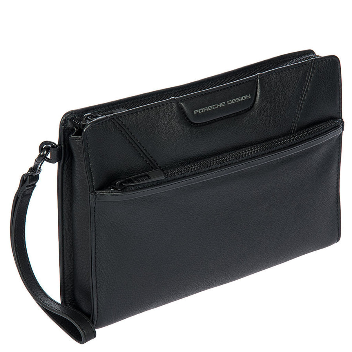 Brics Porsche Design Roadster Leather Evo Clutch Bag with Front Pocket