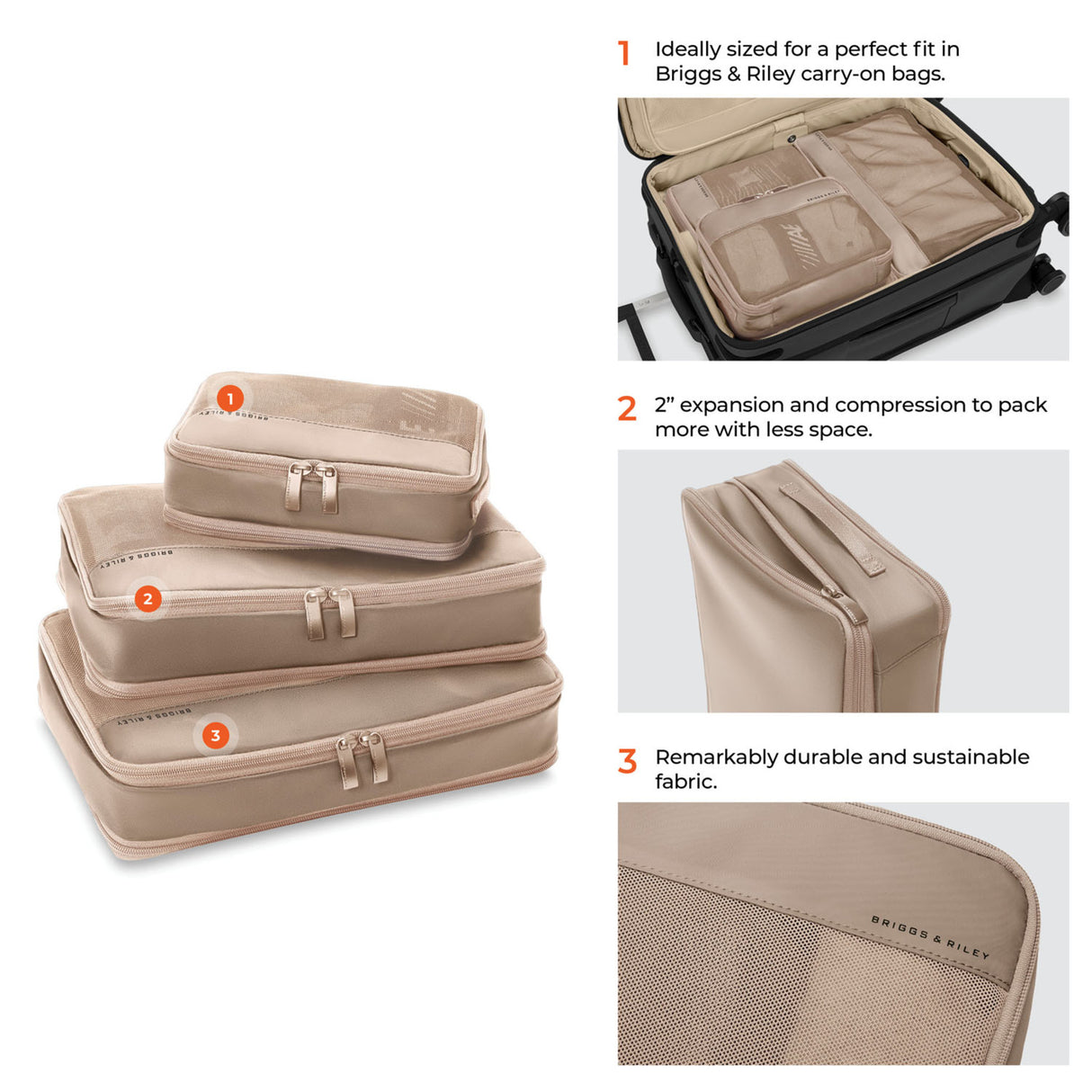 Briggs & Riley Carry On Packing Cube Set