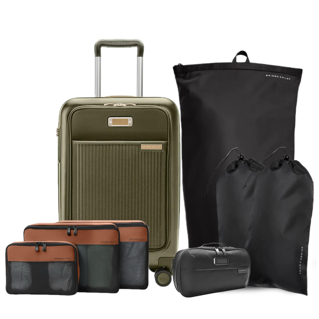 Briggs & Riley Essential Set (Sympatico Carry-On plus Packing Organizers)