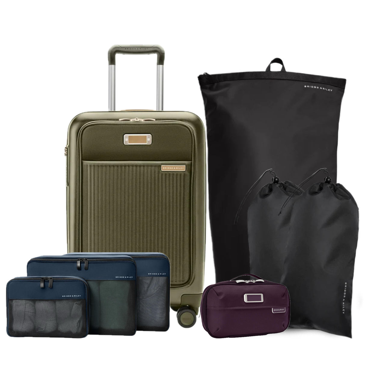 Briggs & Riley Essential Set (Sympatico Carry-On plus Packing Organizers)