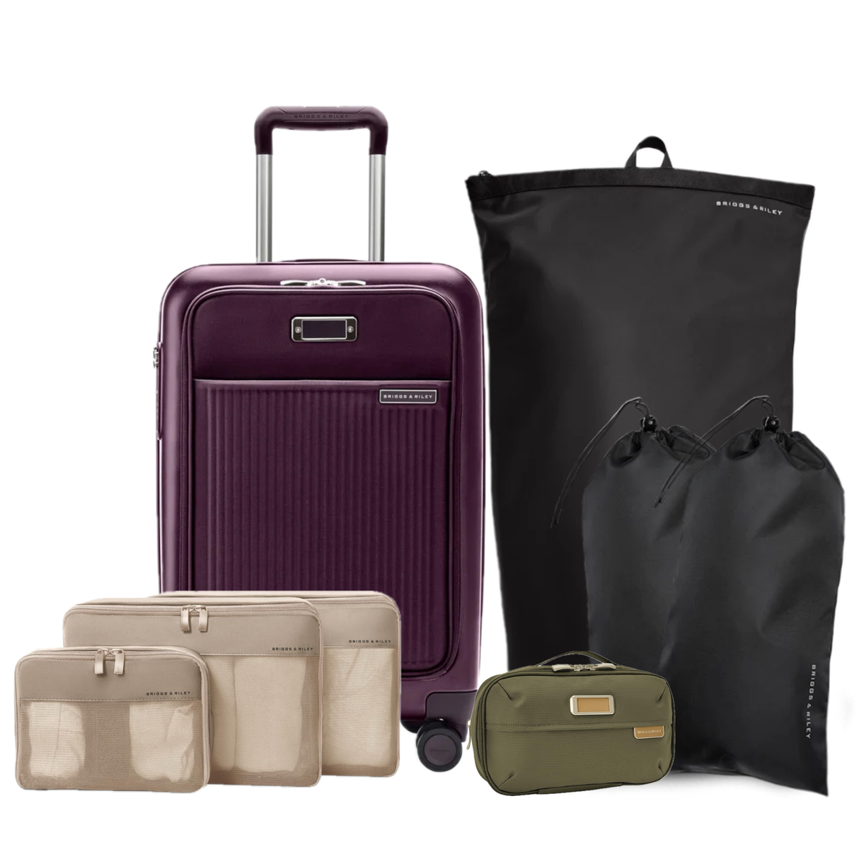 Briggs & Riley Essential Set (Sympatico Carry-On plus Packing Organizers)
