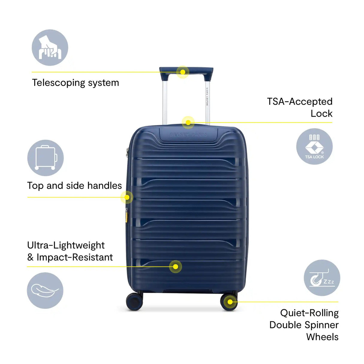 Delsey Dune 20" Expandable Spinner Carry-On