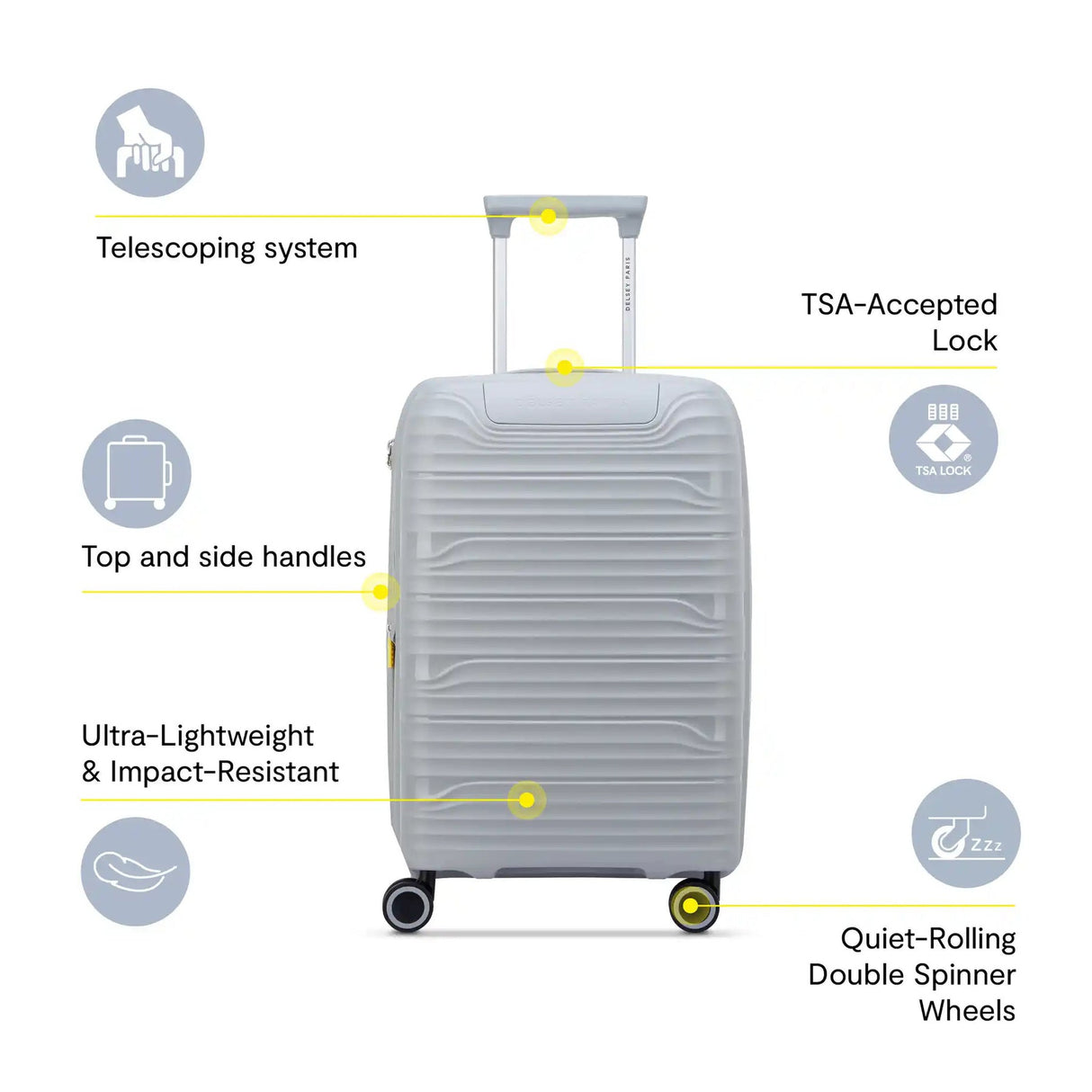 Delsey Dune 20" Expandable Spinner Carry-On