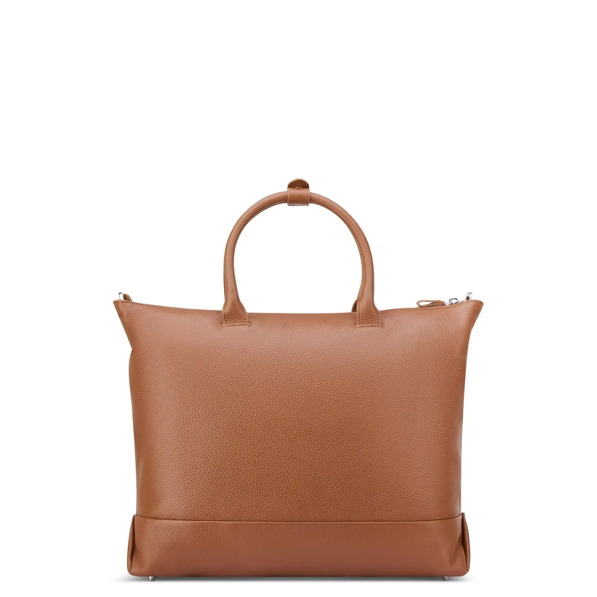 Delsey Leather Collection Zippered Tote Bag