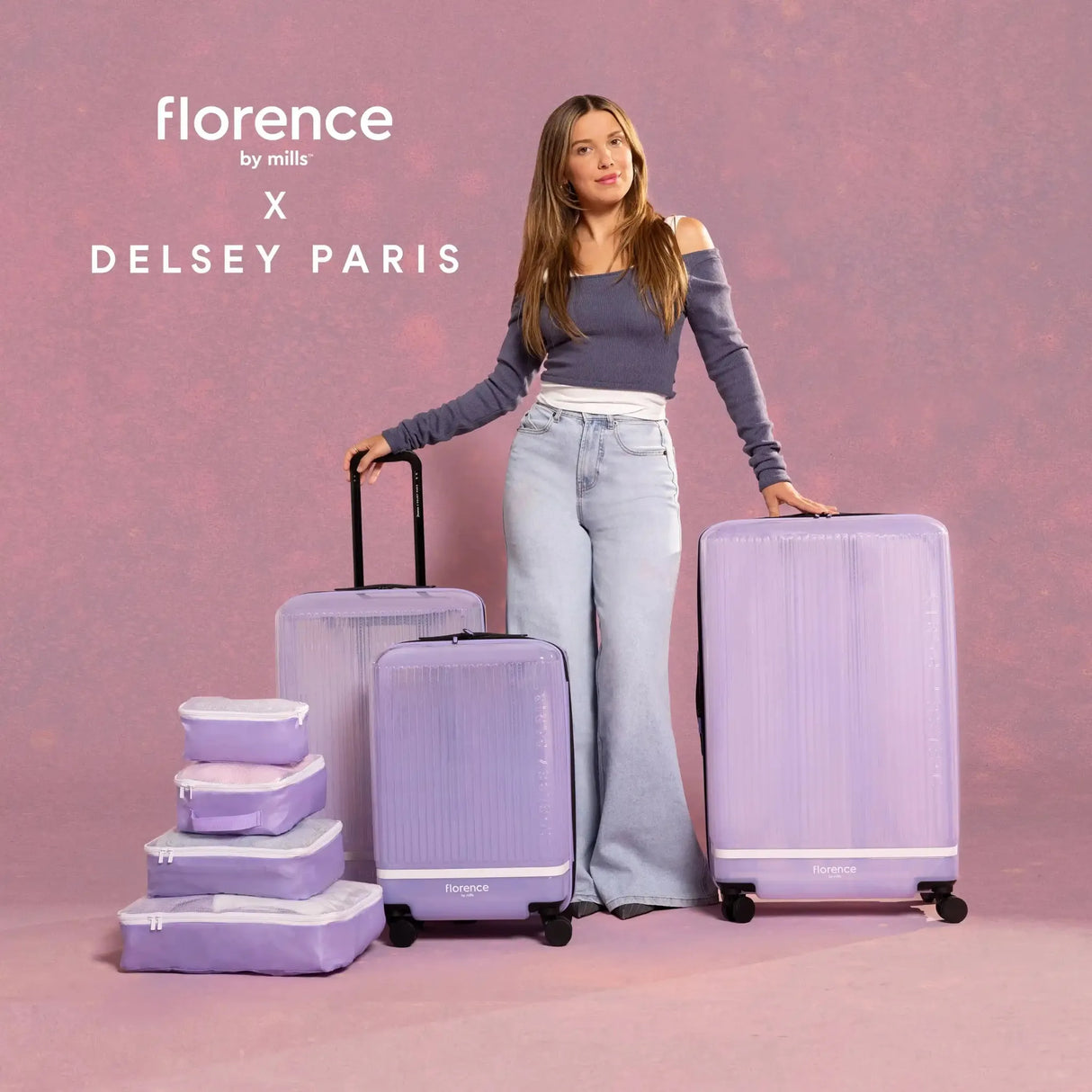 Delsey florence by mills Gotta Glow 29" Large Expandable Spinner
