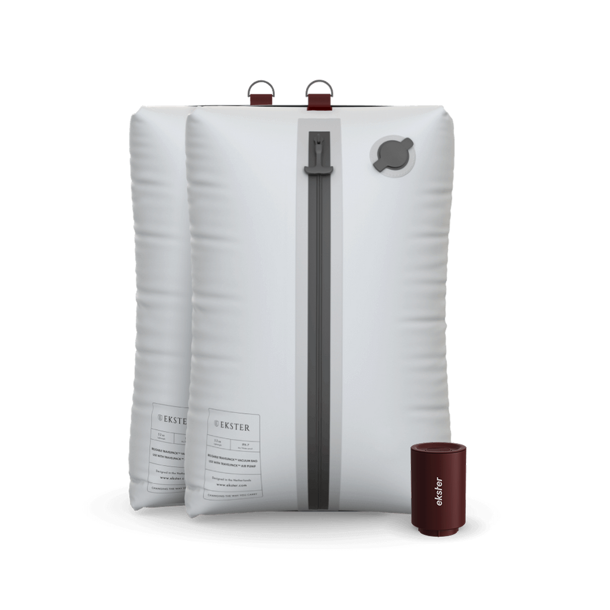 Ekster TravelPack Vacuum Kit (2 Bags & 1 Pump)