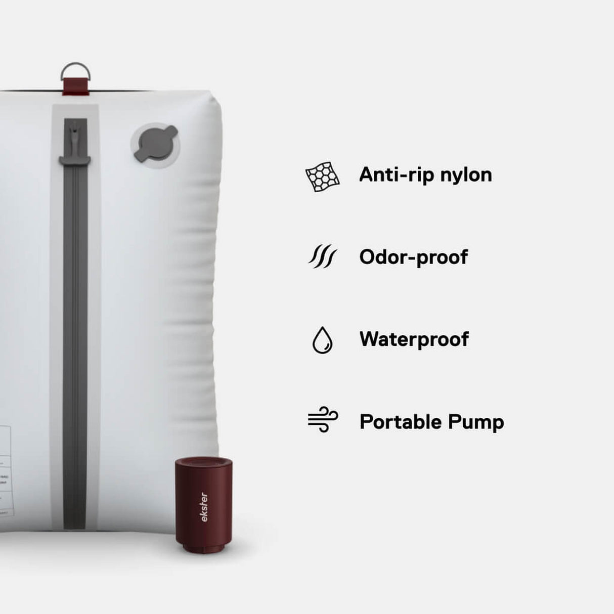 Ekster TravelPack Vacuum Kit (4 Bags & 1 Pump)