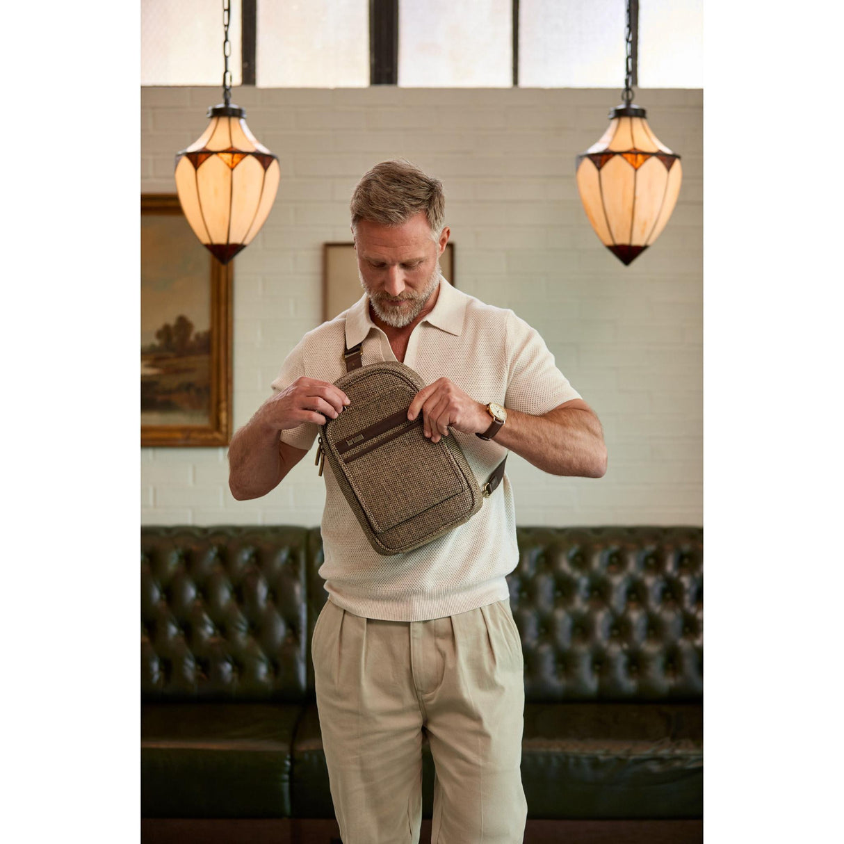 Hartmann Tweed Sling Bag