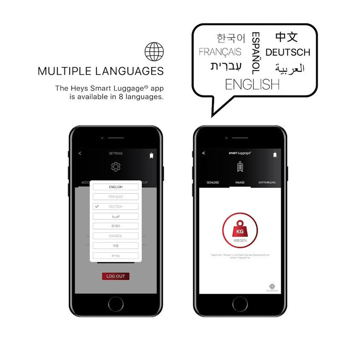 Heys SmartLuggage 3 Piece Spinner Set