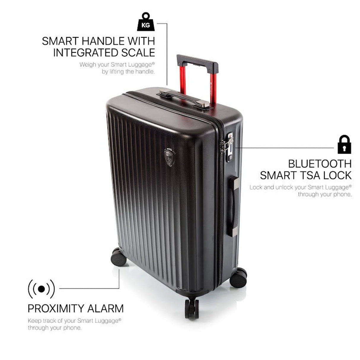 Heys SmartLuggage 3 Piece Spinner Set
