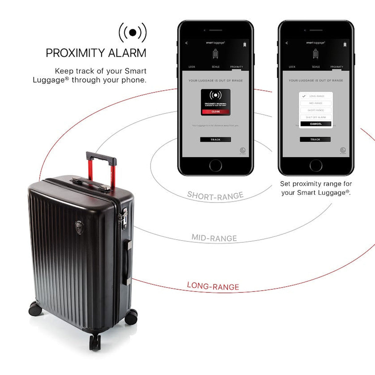 Heys SmartLuggage 3 Piece Spinner Set