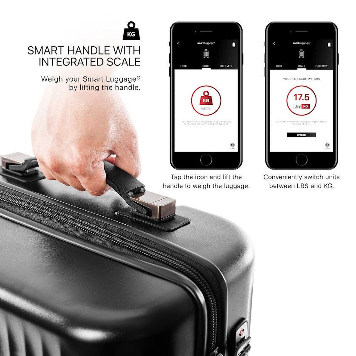 Heys SmartLuggage 3 Piece Spinner Set