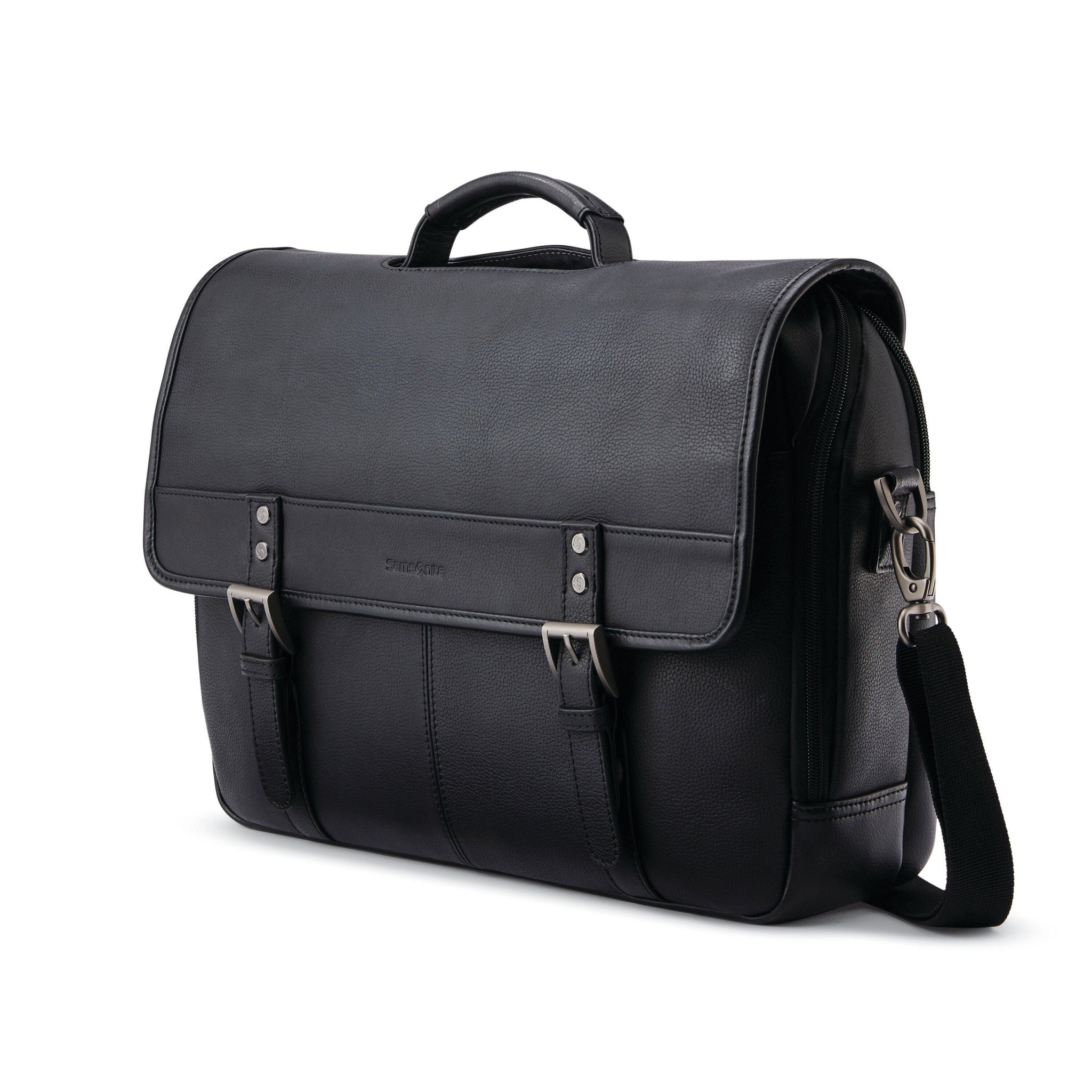 Kenneth cole reaction colombian leather flapover laptop bag on sale
