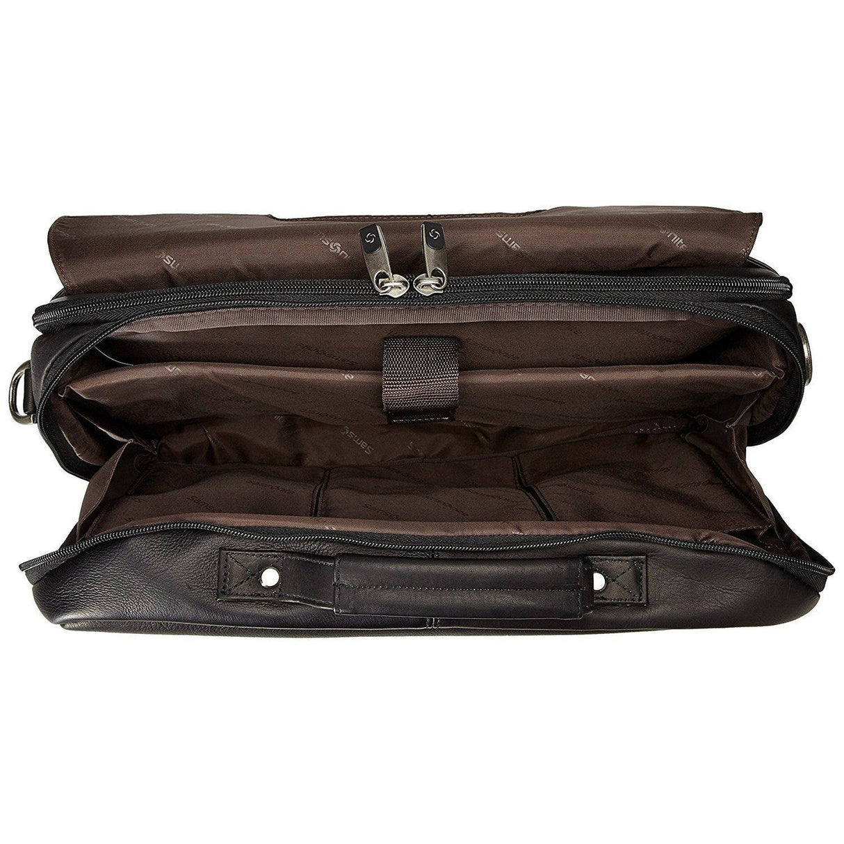 Samsonite Leather Business Cases Colombian Leather Flapover Case