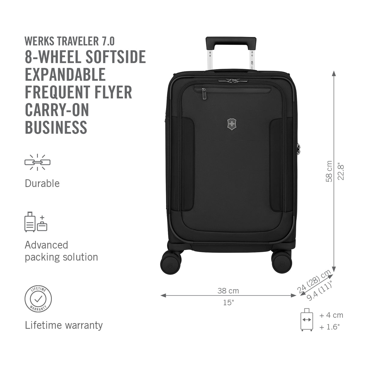 Victorinox Werks Traveler 7.0 Frequent Flyer Business Carry-On Spinner