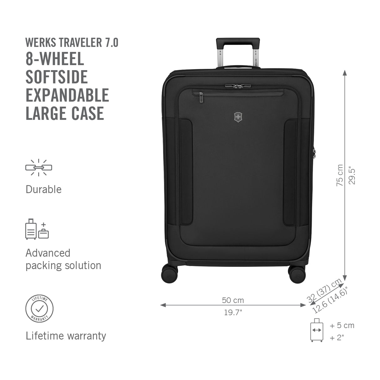 Victorinox Werks Traveler 7.0 Large Expandable Spinner
