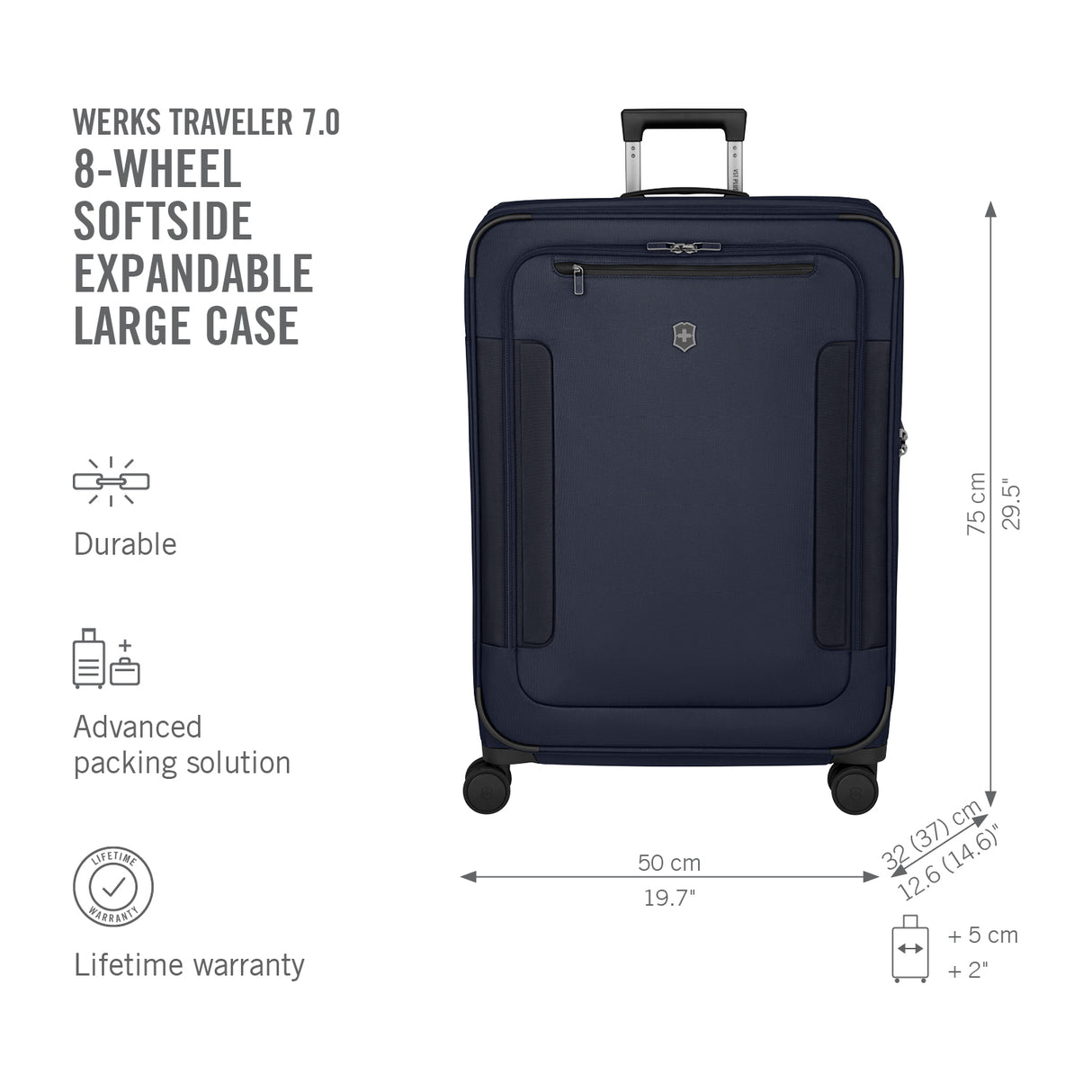 Victorinox Werks Traveler 7.0 Large Expandable Spinner