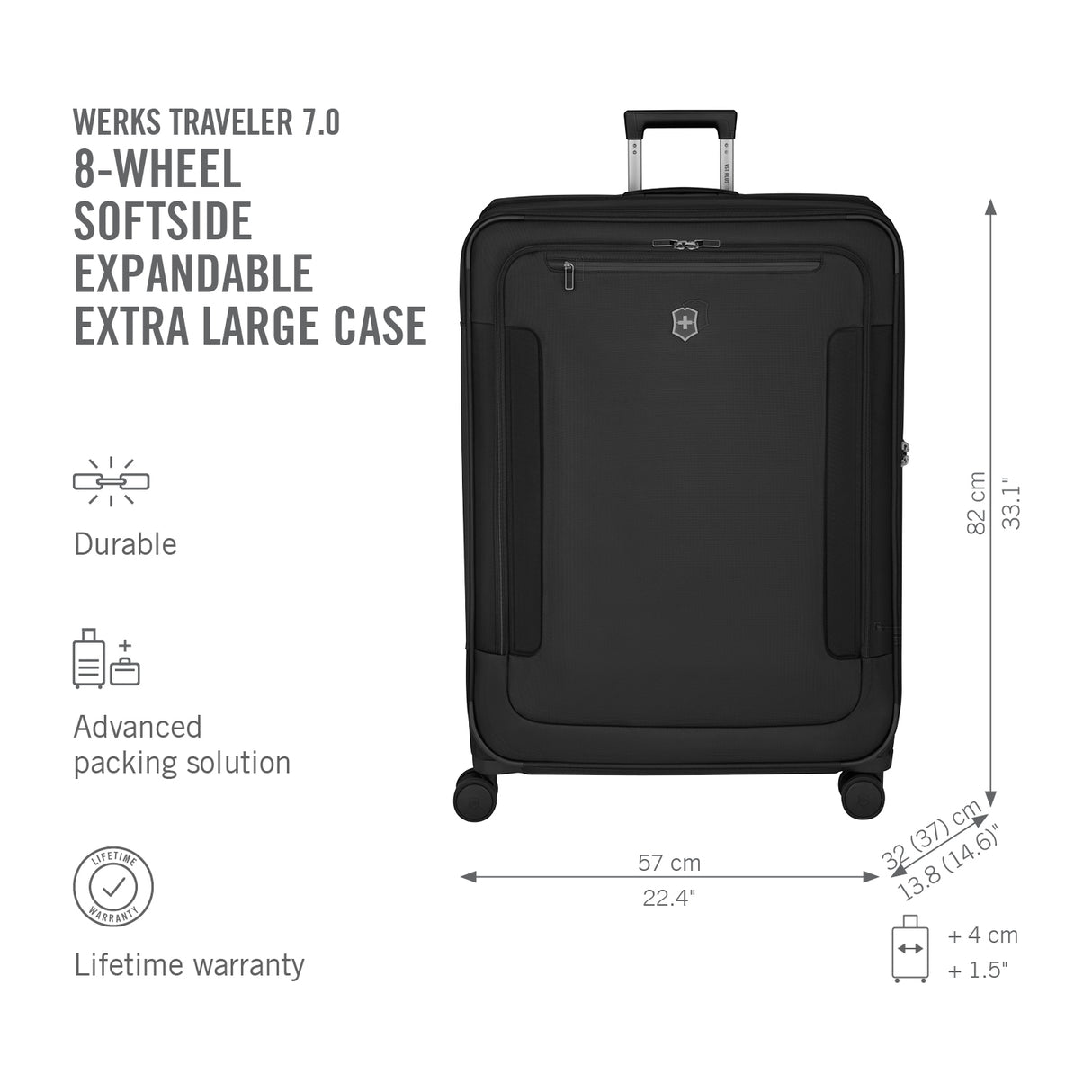 Victorinox Werks Traveler 7.0 Extra Large Expandable Spinner