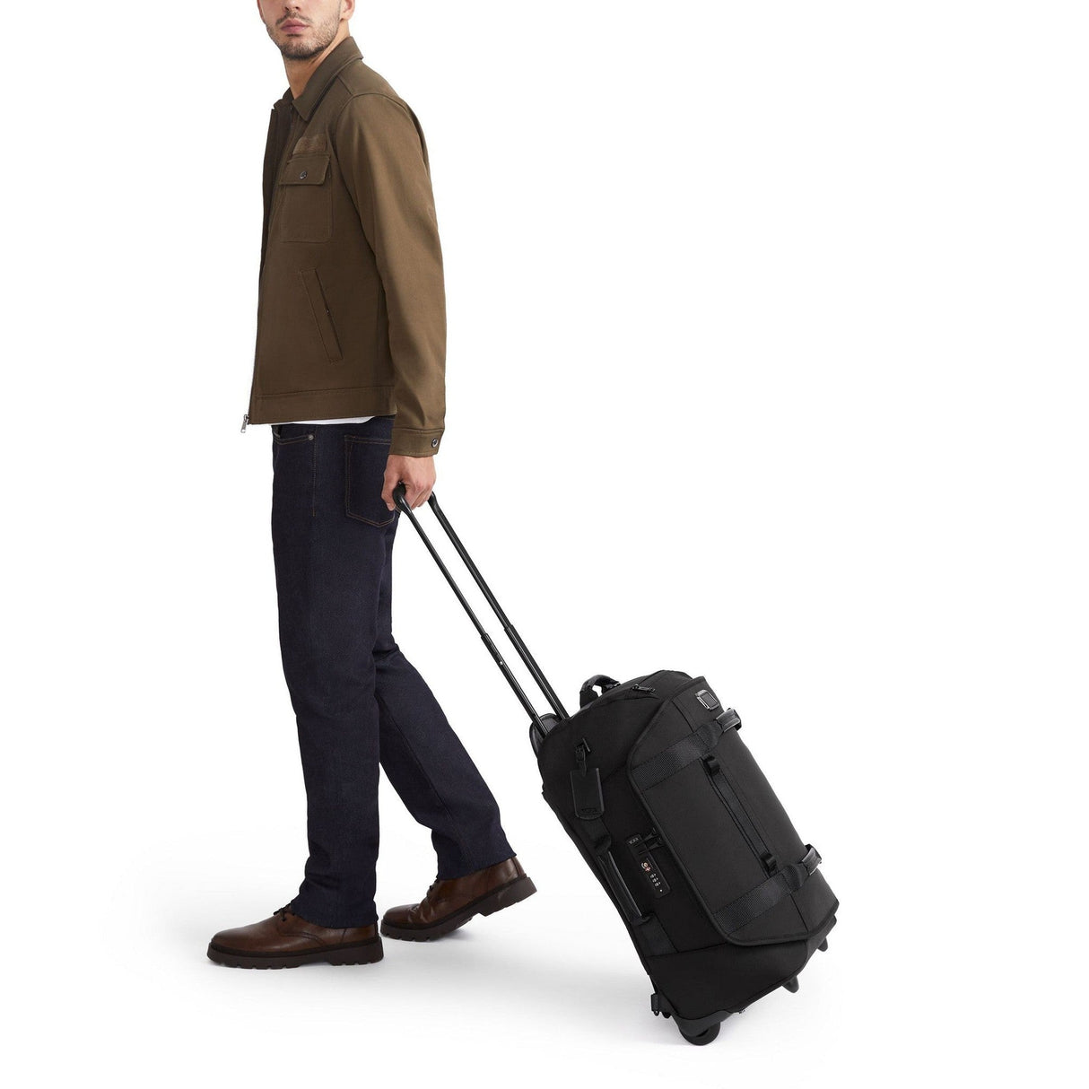 TUMI Alpha Bravo International 2 Wheel Duffel Backpack Carry On