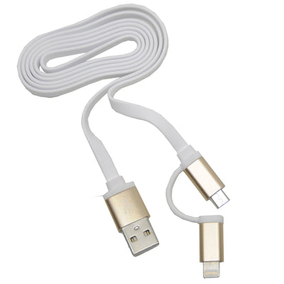Voltage Valet 2 In 1 Data Charge / Sync Cord - Micro USB & Lightning Connector