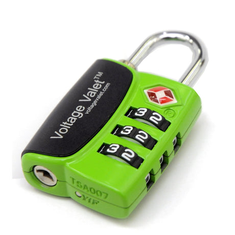 Voltage Valet 3 Dial TSA Indicator Combination Lock *STORE*