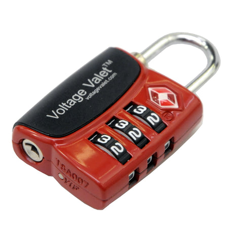 Voltage Valet 3 Dial TSA Indicator Combination Lock *STORE*