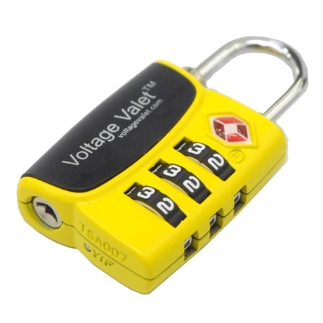 Voltage Valet 3 Dial TSA Indicator Combination Lock *STORE*