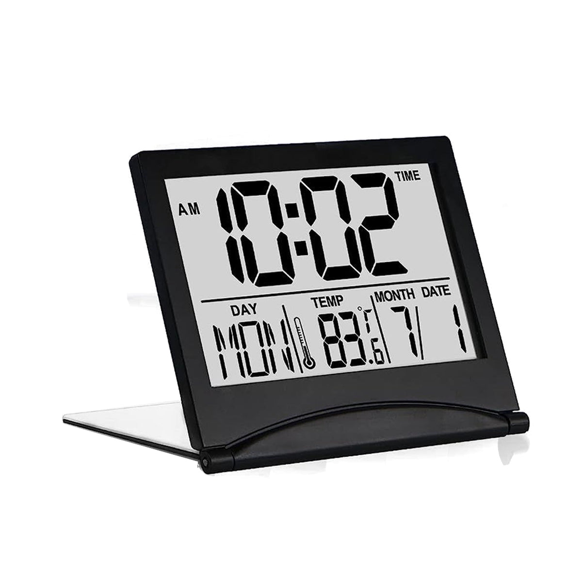 Voltage Valet LCD Travel Alarm Clock
