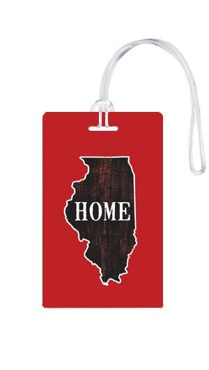 612 My Home State Illinois Luggage Tag-Luggage Pros