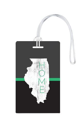 612 My Home State Illinois Luggage Tag-Luggage Pros