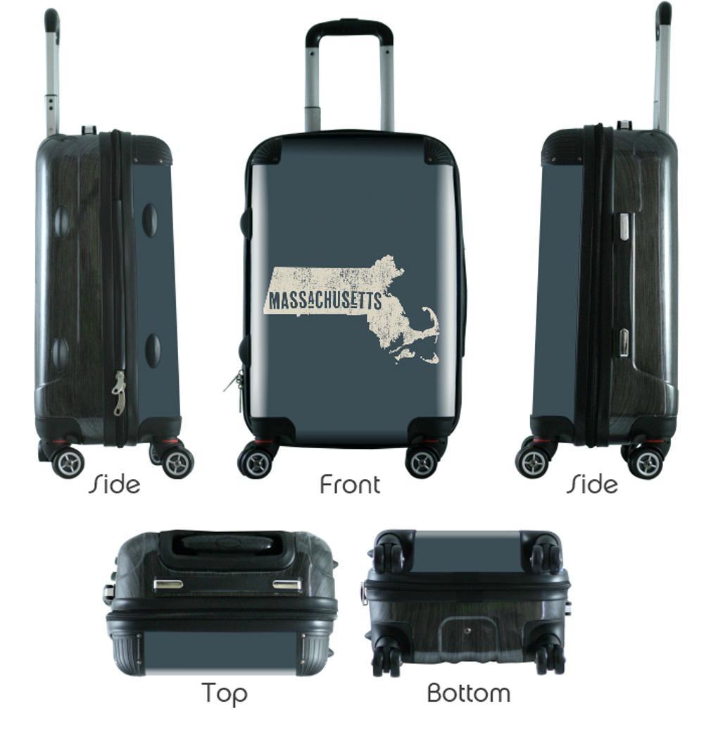 612 My Home State Massachusetts 20" Carry On