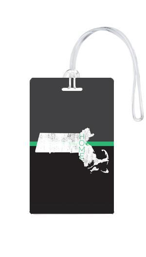 612 My Home State Massachusetts Luggage Tag-Luggage Pros
