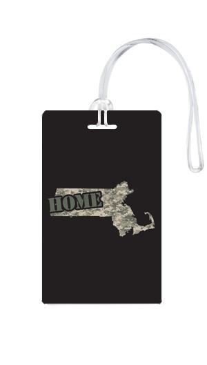 612 My Home State Massachusetts Luggage Tag-Luggage Pros