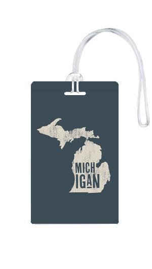 612 My Home State Michigan Luggage Tag