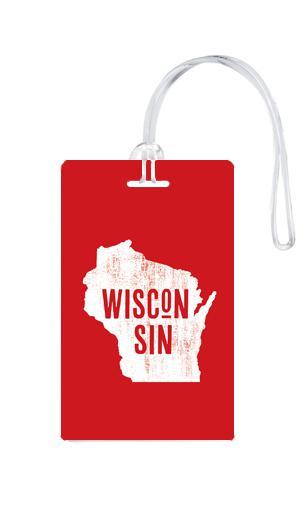 612 My Home State Wisconsin Luggage Tag-Luggage Pros