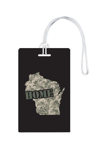 612 My Home State Wisconsin Luggage Tag-Luggage Pros