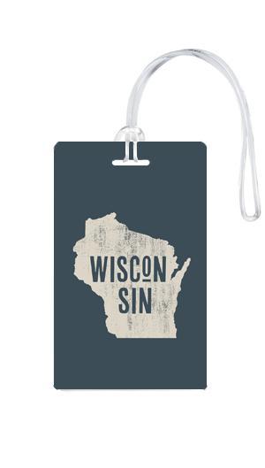 612 My Home State Wisconsin Luggage Tag-Luggage Pros
