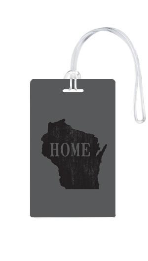 612 My Home State Wisconsin Luggage Tag
