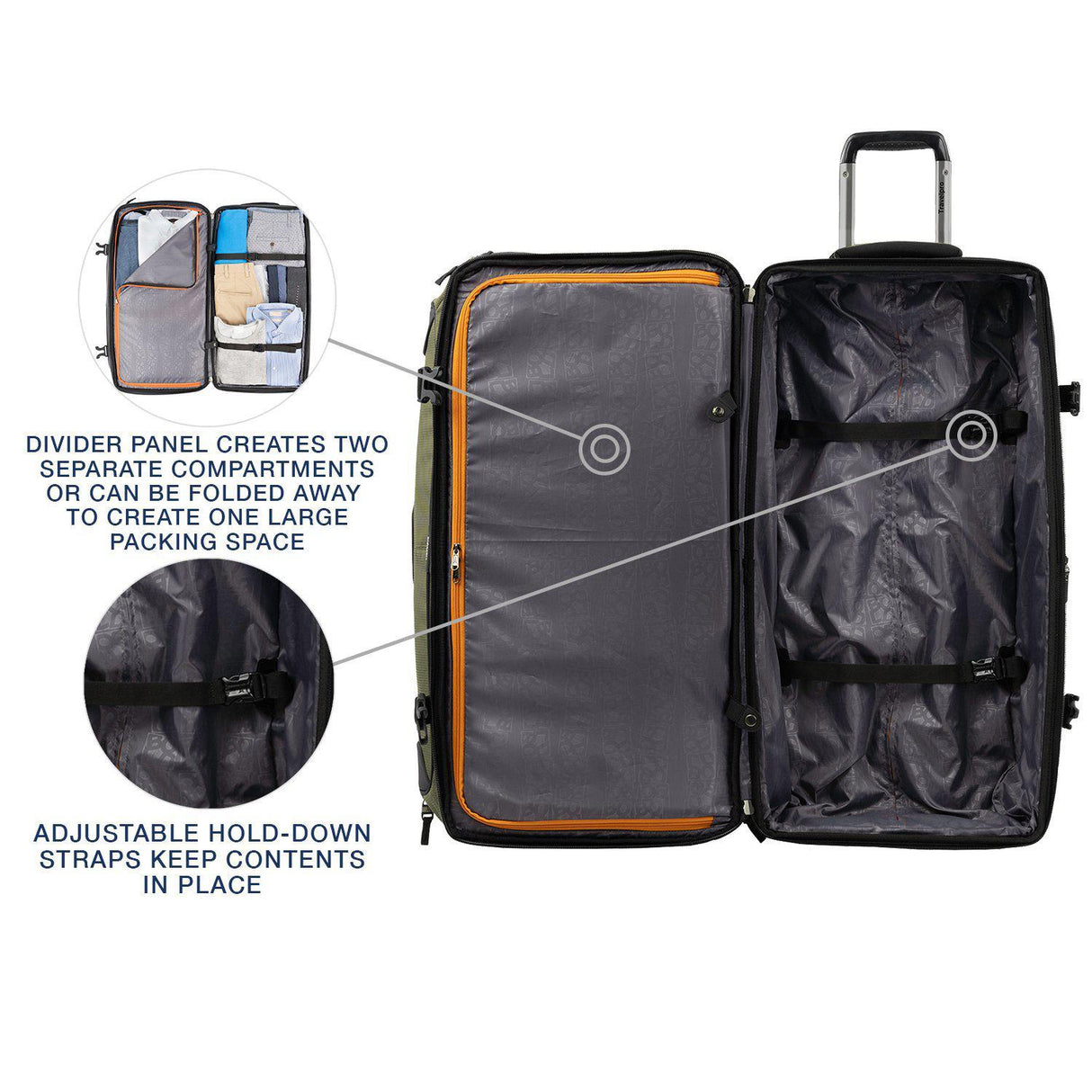 Bold by Travelpro 30" Drop Bottom Rolling Duffel