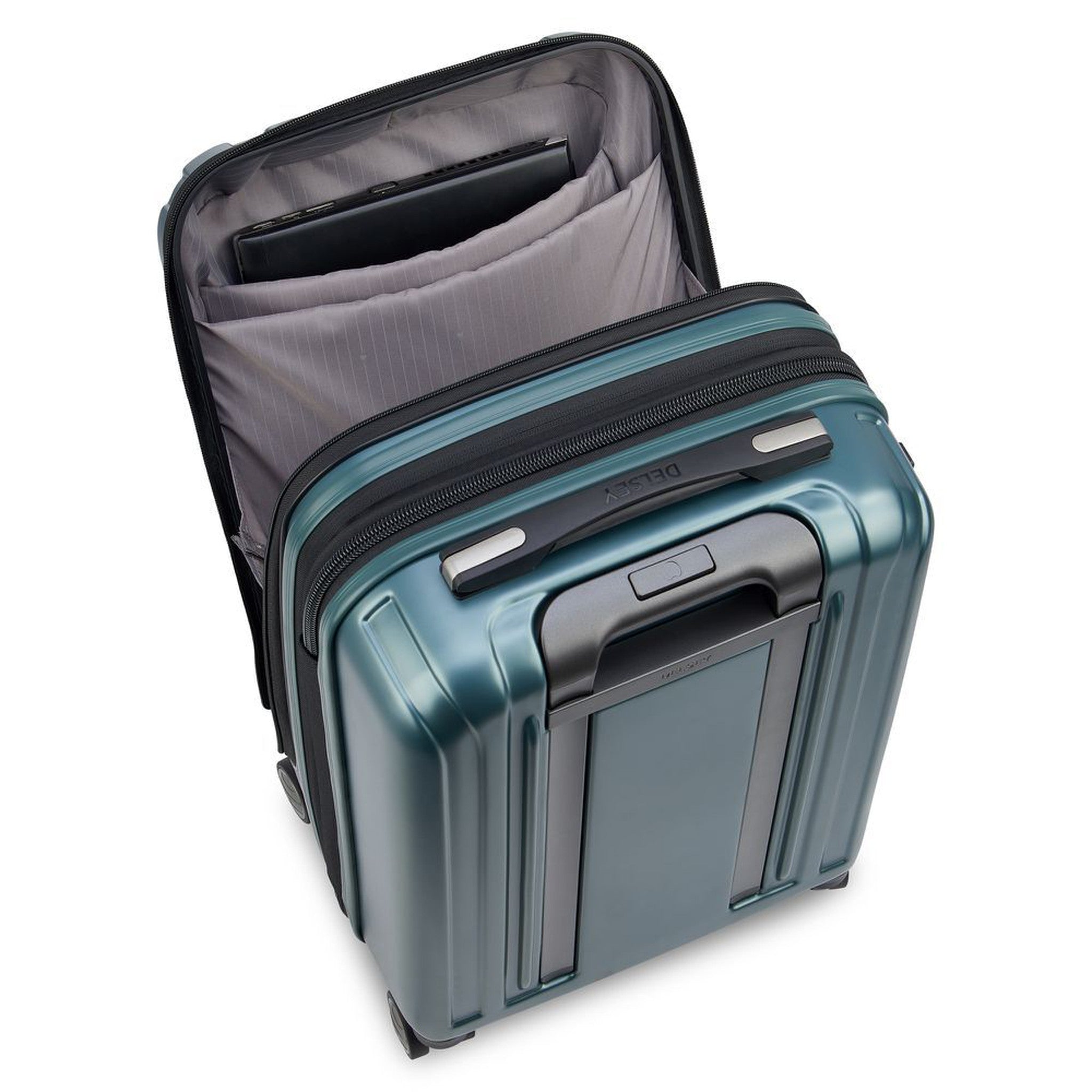 Delsey Titanium 4-Wheel International Carry-On Expandable Spinner