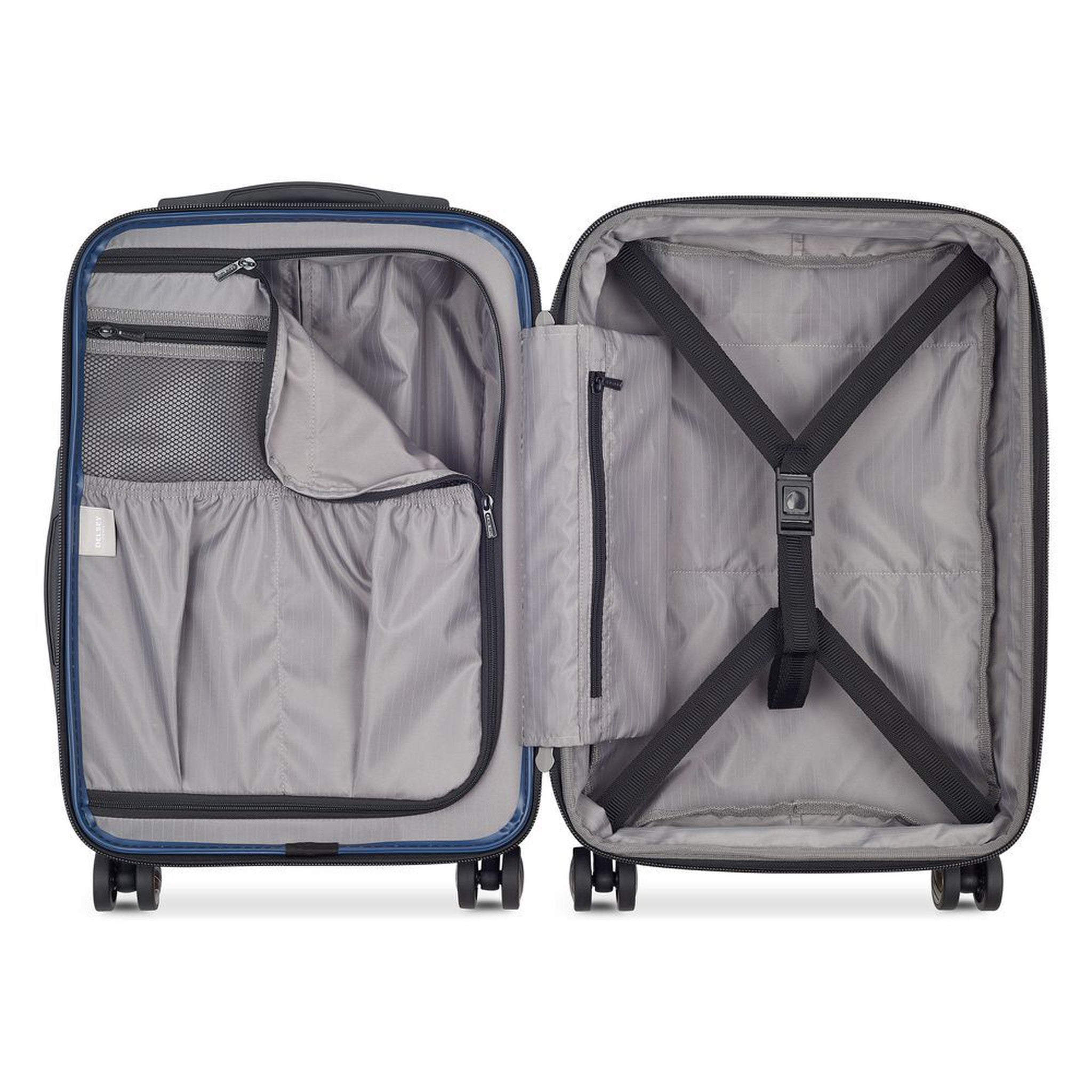Delsey Titanium 4-Wheel International Carry-On Expandable Spinner
